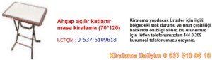 ahşap açılır katlanır masa kiralama Resim No ; 6