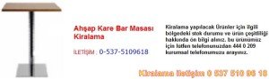 ahşap kare bar masası kiralama Resim No ; 9
