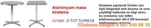 alüminyum masa kiralama Resim No ; 11
