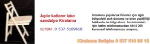 açılır katlanır lake sandalye kiralama Resim No ; 4