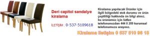deri capitol sandalye kiralama Resim No ; 31