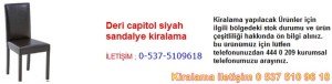 deri capitol siyah sandalye kiralama Resim No ; 32