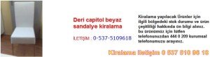 deri kapitol beyaz sandalye kiralama Resim No ; 33