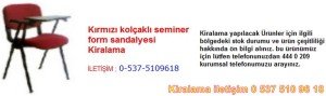 kırmızı kolçaklı seminer form sandalyesi kiralama Resim No ; 58