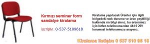 kırmızı seminer form sandalye kiralama Resim No ; 60