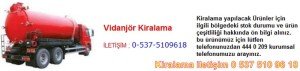 vidanjör kiralama Resim No ; 123