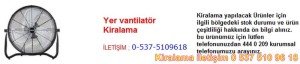 yer vantilatör kiralama Resim No ; 125